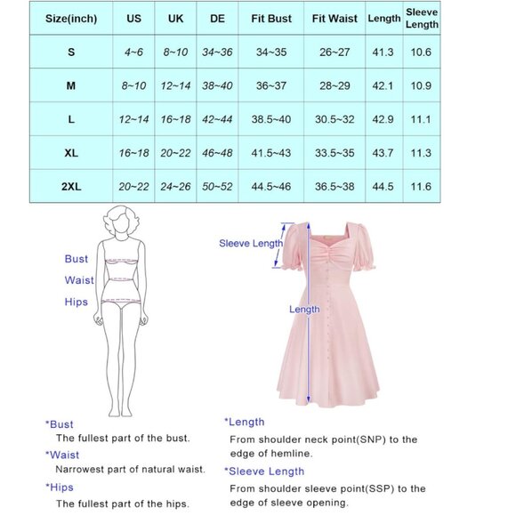 Belle Poque Women 2024 Summer Puff Dress - Picture 6 of 7